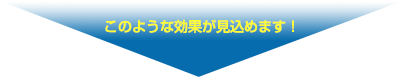 このような効果が見込めます!