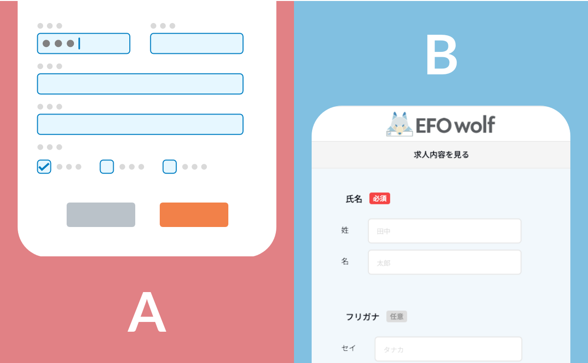 ABテストでフォーム改善
