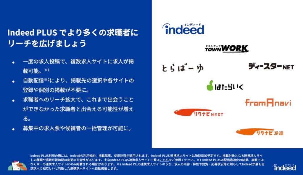 Indeed PLUSでより多くの求職者にリーチを広げましょう